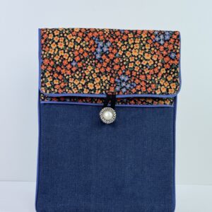 The Gracewell Studio Upcycled Collection twilight bloom e reader pouch