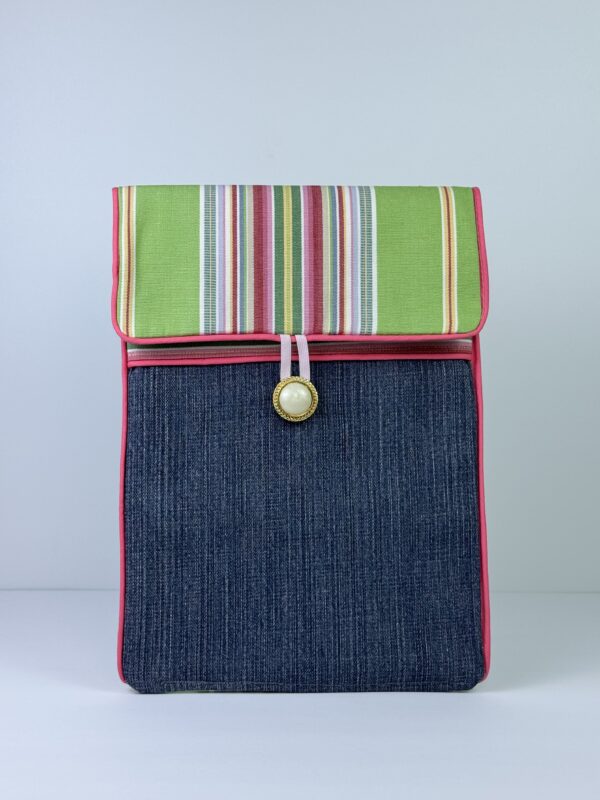 garden stripe e reader pouch (large)